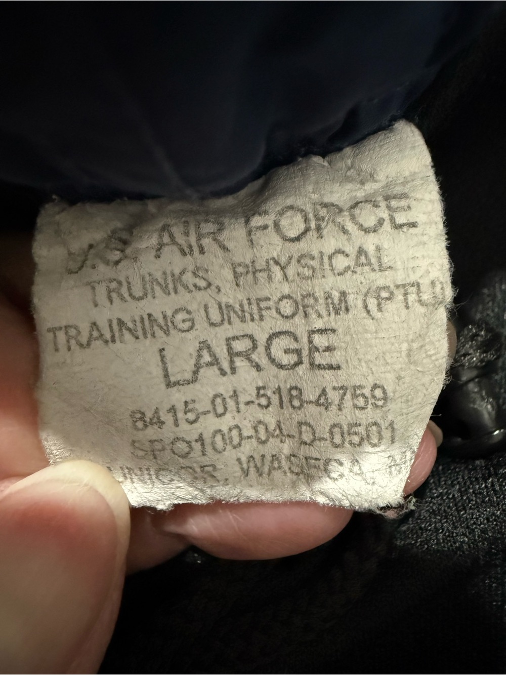 Vintage 2000s U.S. Air Force PTU Running Shorts USAF Military Large - Picture 4 of 4